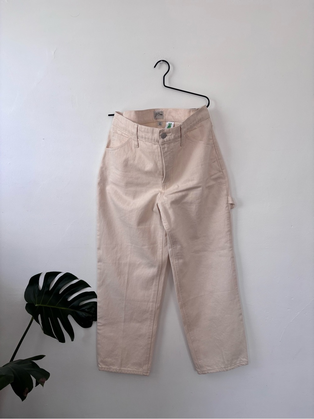 100% cotton J. Crew tan High-Rise Jeans